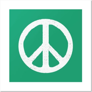 Classic Retro 80's Peace Symbol Posters and Art